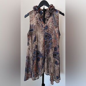 ✨ Jaipur Boho Flowy Tunic Top | Paisley Print | Size L